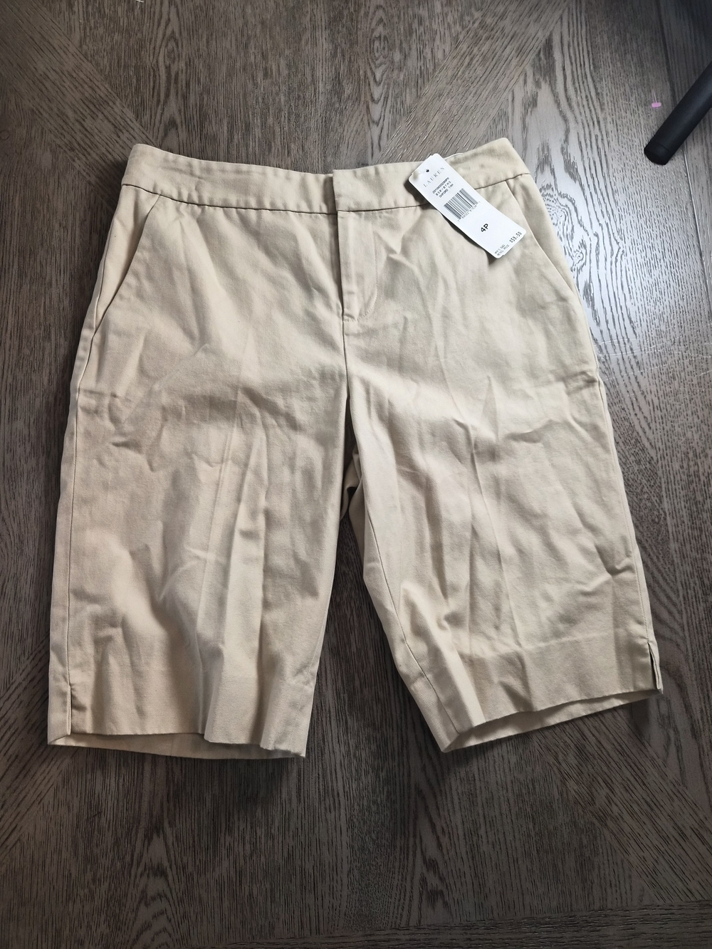 Ralph Lauren Beige Tailored Bermuda Shorts
